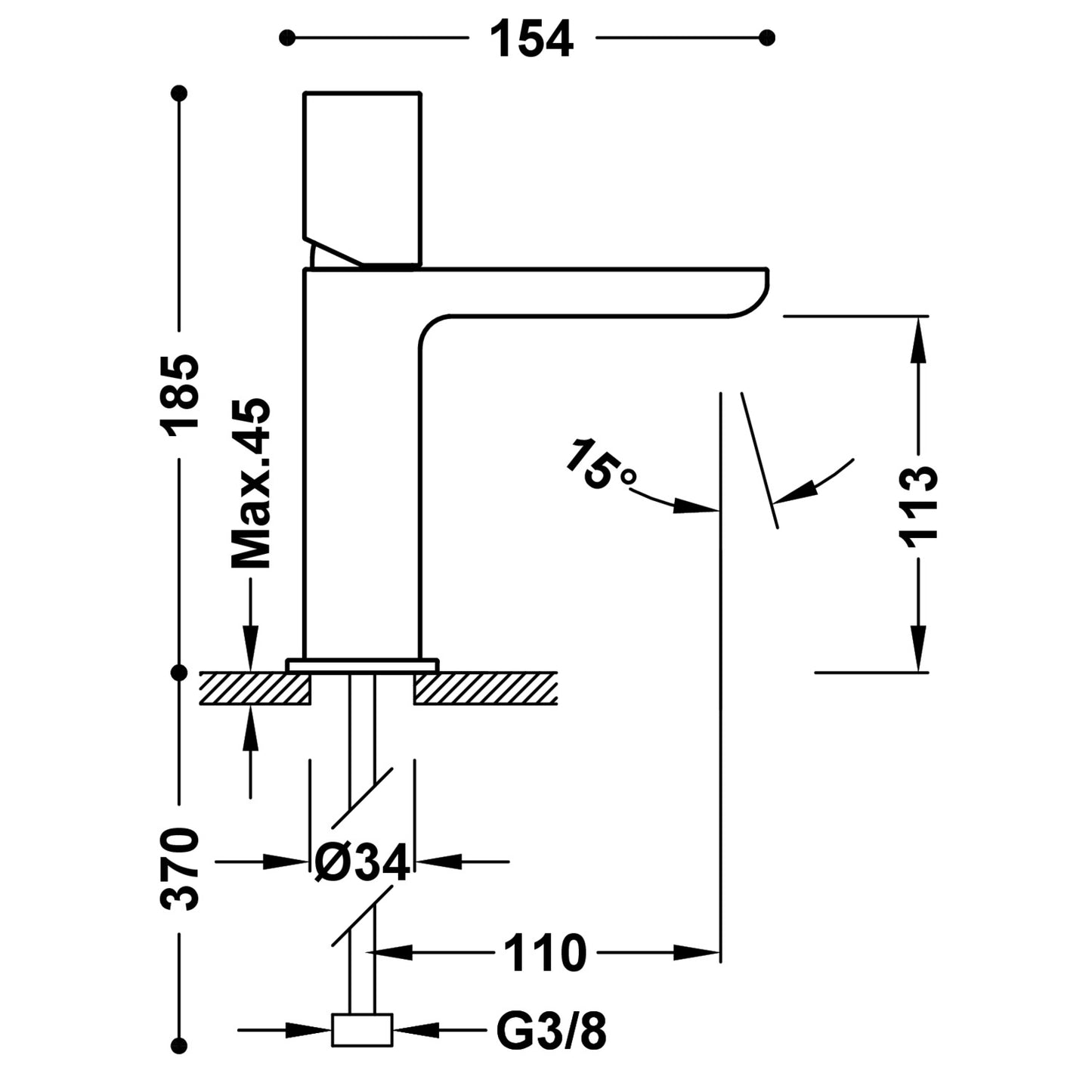LOFT MITIGEUR POUR LAVABO-20010302AC