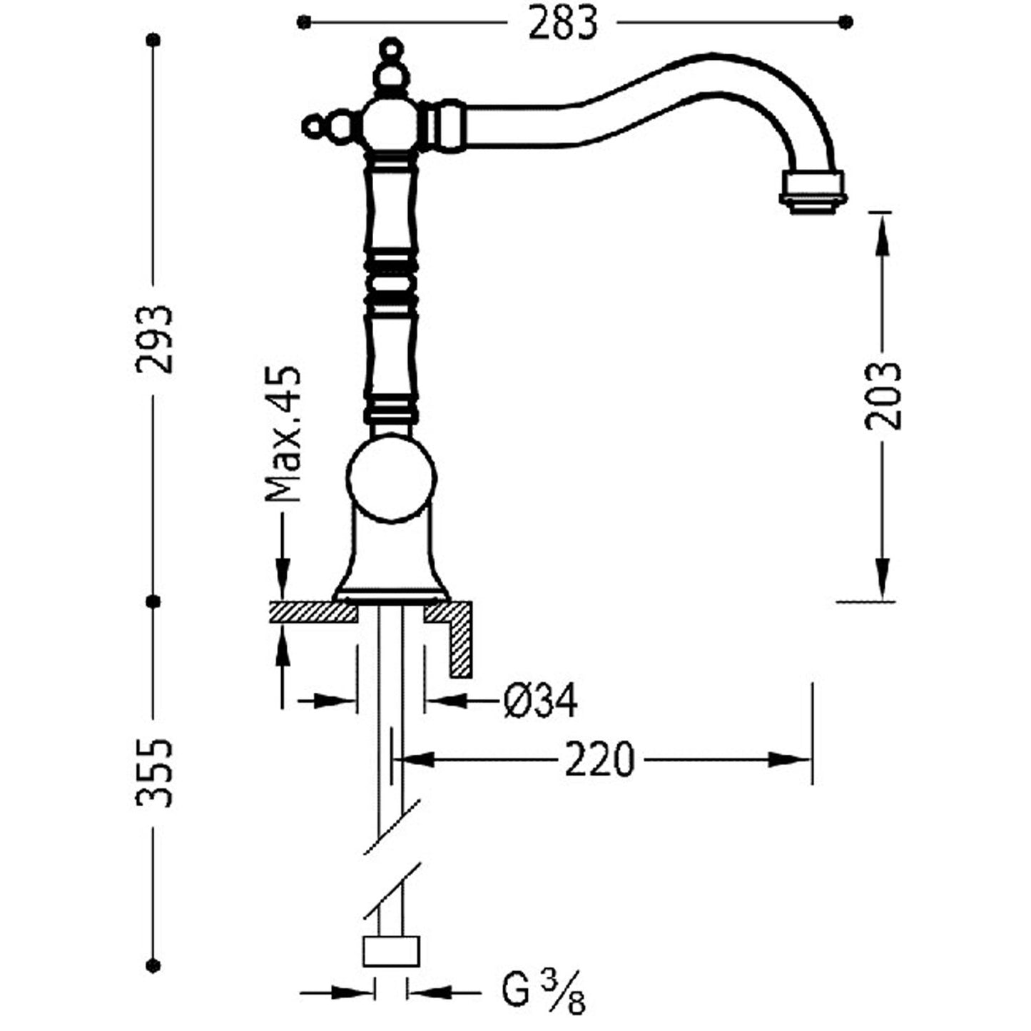 KITCHENS Mitigeur pour cuisine-24234101LV
