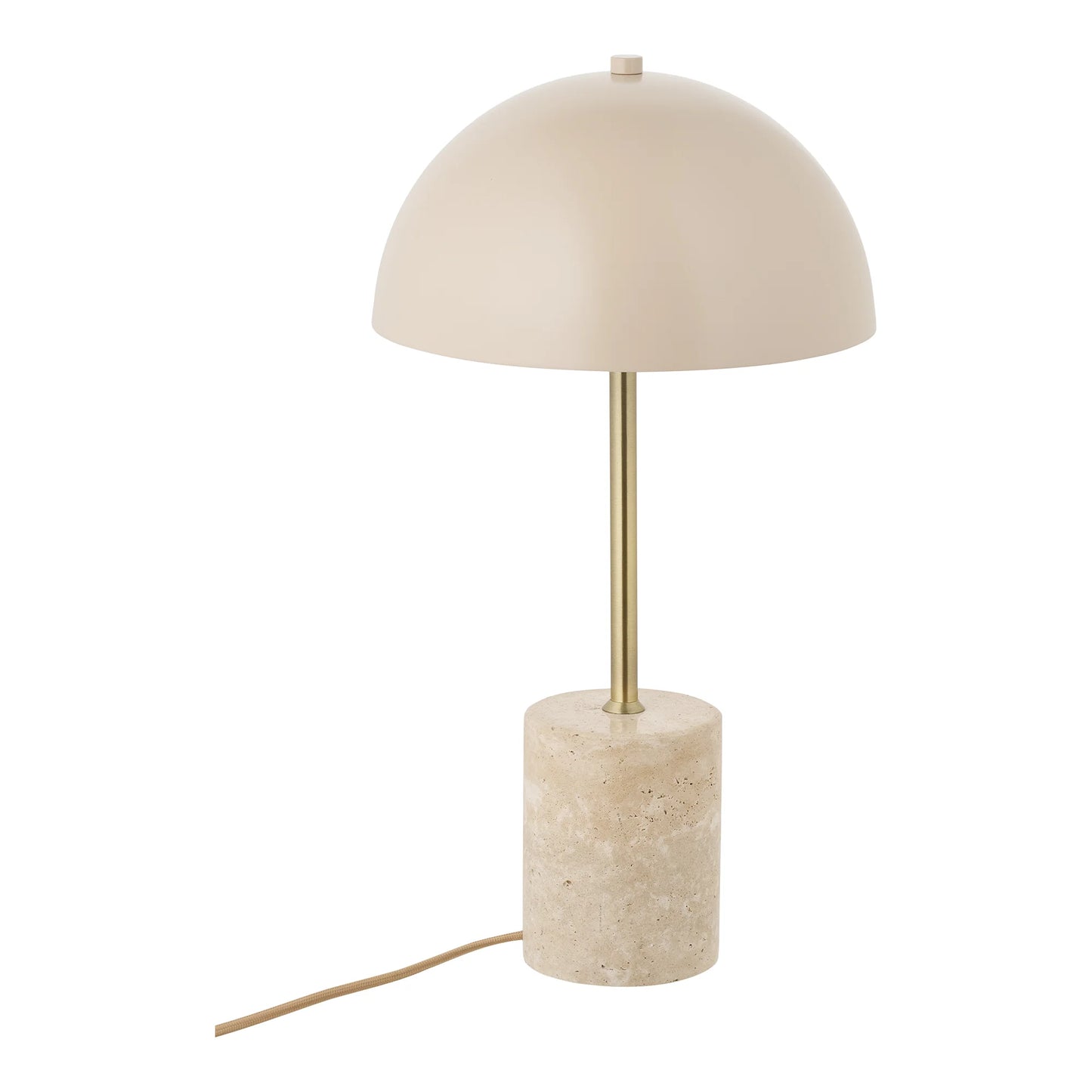 Détail du socle en marbre naturel de la lampe Sheffield