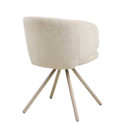Dos de la chaise Fulham coloris sable sur fond blanc