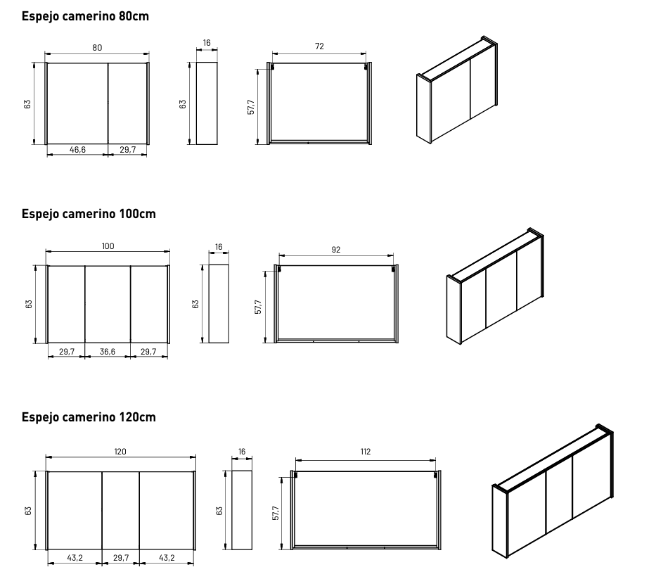 Miroir vestiaire MIRANDA
