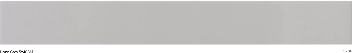 Carrelage mural HOPP 5 x 40 cm lisse Gris clair