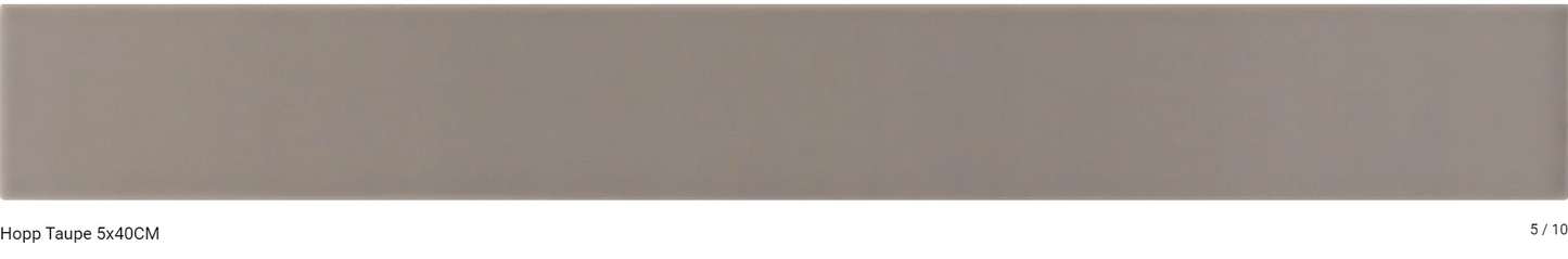 Carrelage mural HOPP 5 x 40 cm lisse Terra