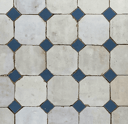 Véritable Bejmat naturel 15x15 cm octogonal