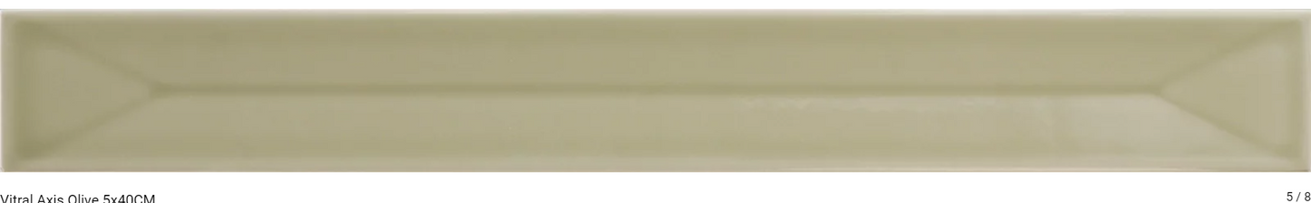 Carrelage mural VITRAL 5 x 40 cm relief/lisse