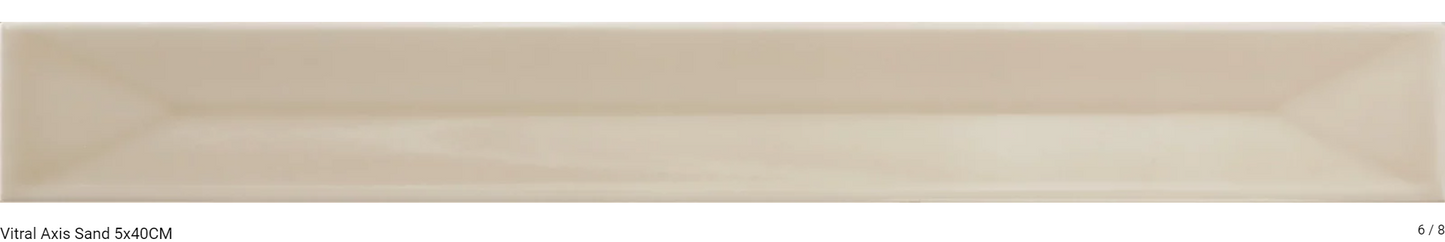 Carrelage mural VITRAL 5 x 40 cm relief/lisse