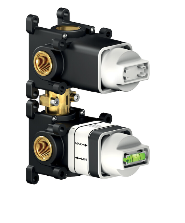 Nobili WE81102/VEIX Mitigeur de douche mural 2 voies - Inox