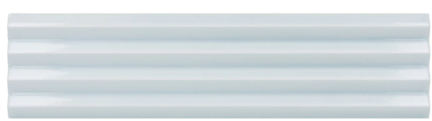 Faïence murale Kit-kat relief Costa Nova 5x20 cm Bleu ciel