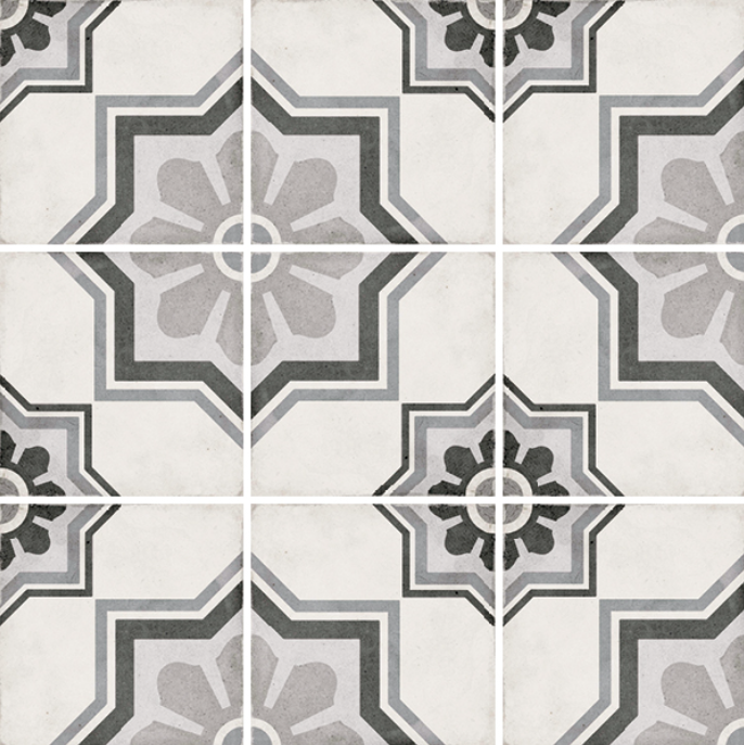 Carrelage aspect ciment 20x20 cm ART NOUVEAU - Capitol grey