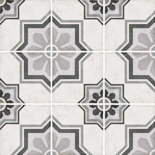 Carrelage aspect ciment 20x20 cm ART NOUVEAU - Capitol grey
