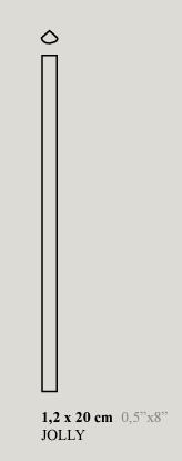 Carrelage mural HOPP 5 x 40 cm relief BRO Gris clair