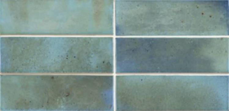 Carrelage effet zellige 5.1 x 16.1 cm cm Hanoi Sky bleu 0.50/boîte