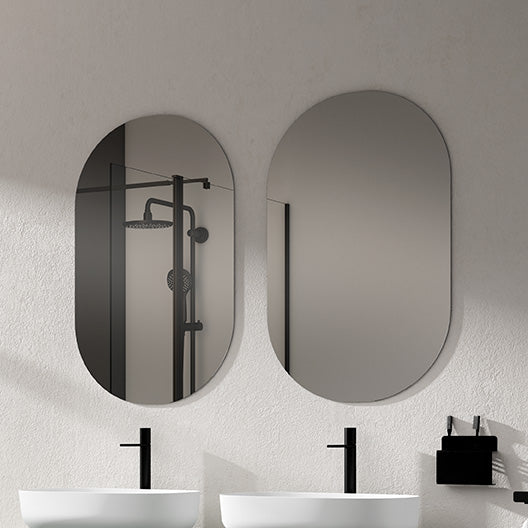Loira Mirror with black steel frame