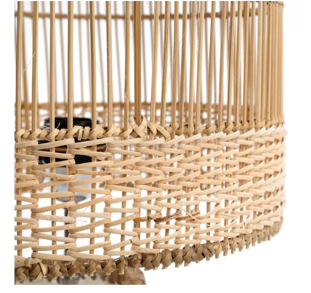Lampe de chevet Kiska en rotin/terre cuite