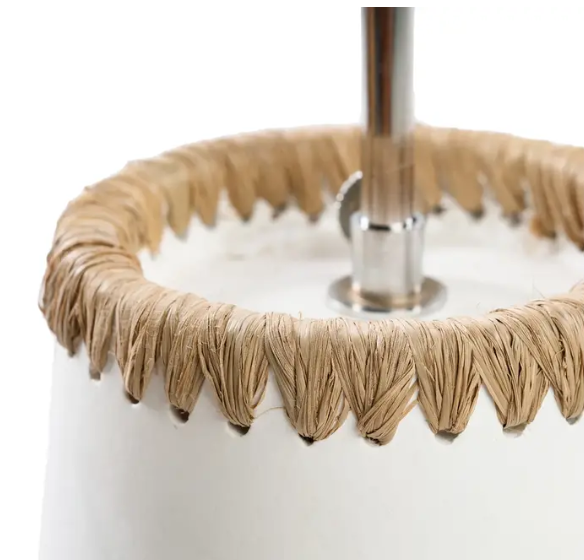 Lampe de chevet Kiska en rotin/terre cuite
