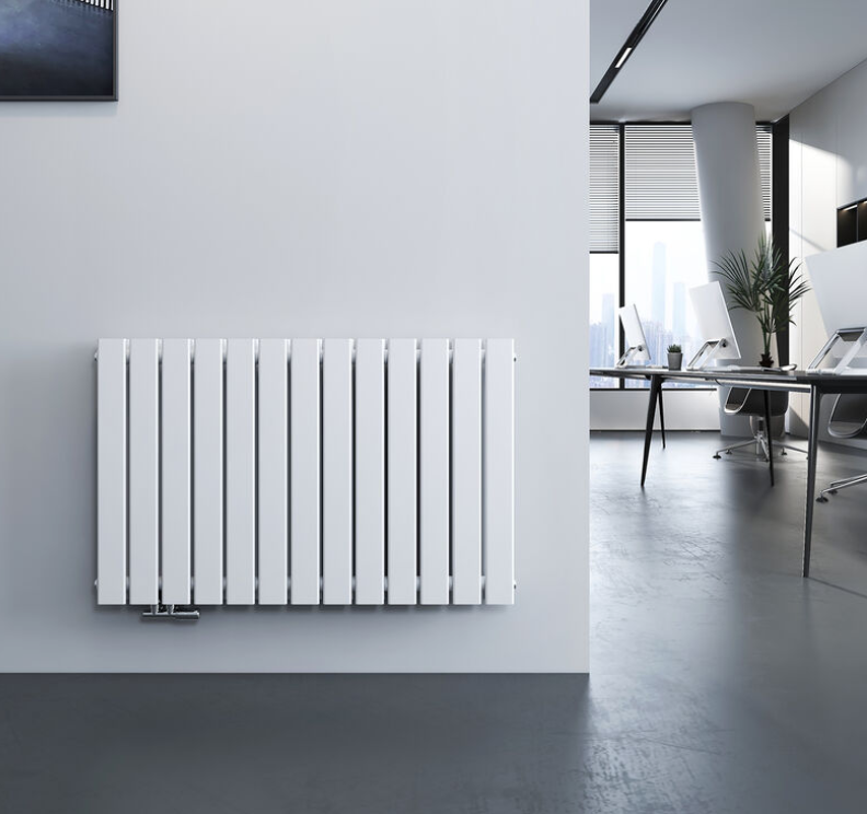 Meykoers Radiateur à eau chaude Blanc Horizontal couche double Radiateur chauffage central 63x100cm