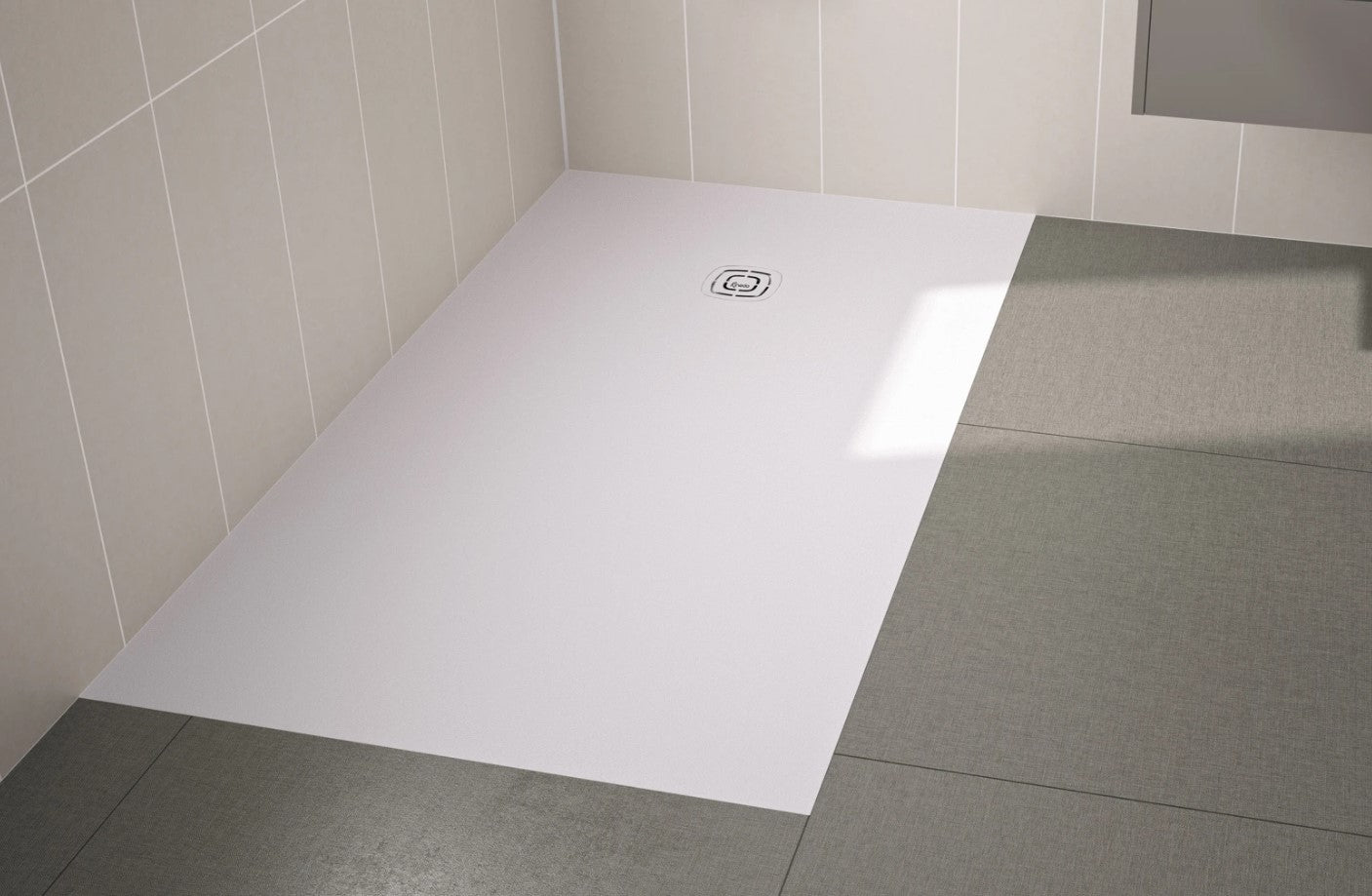 Receveur de douche KINEONE - KINEDO Bac à douche extra plat découplable et texturé.