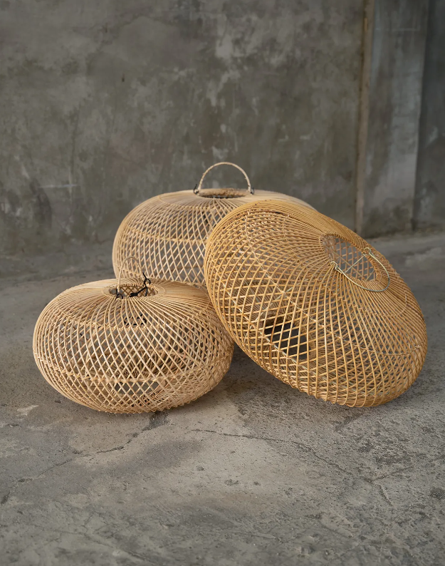 Abat-jour Wholly en rotin Naturel - L