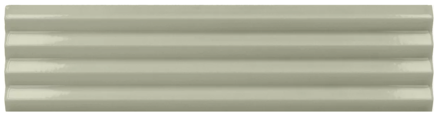 Faïence murale Kit-kat relief Costa Nova 5x20 cm Tansy vert