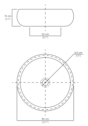 Vasque circulaire à poser Chocolat Métal Craquelé Platine mat