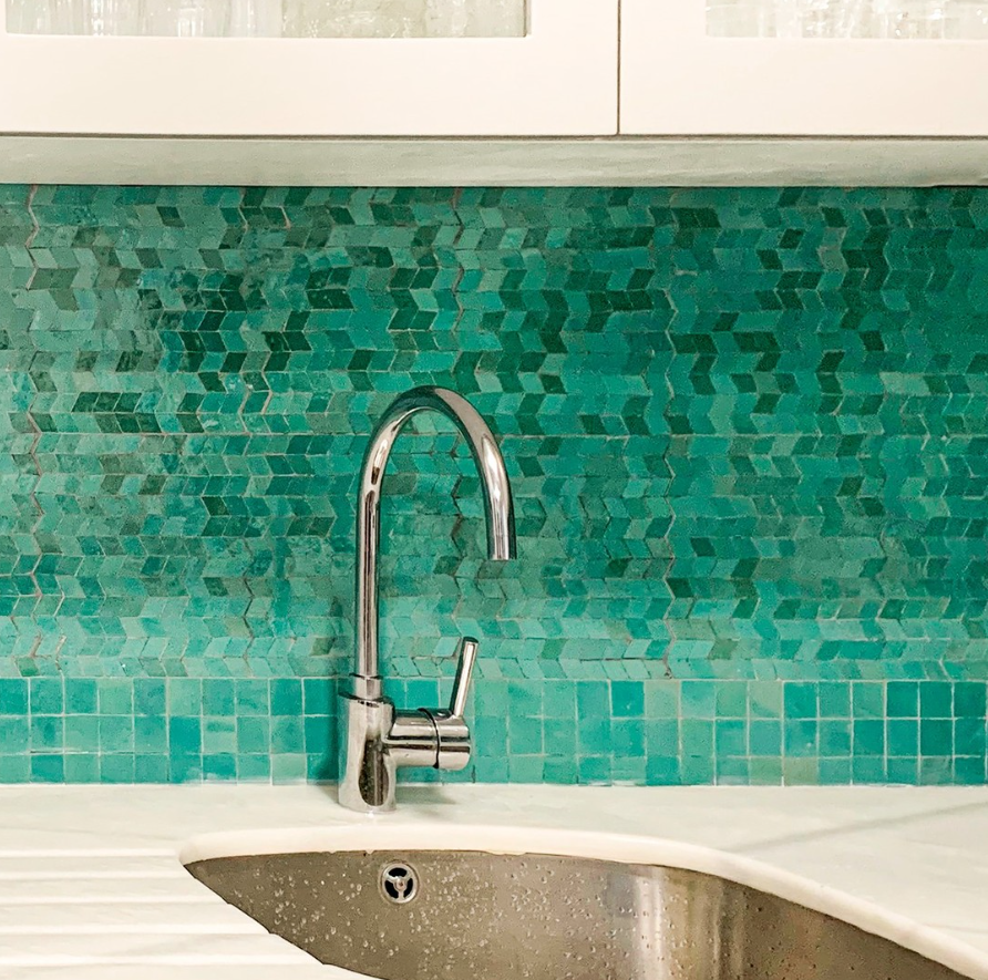 Zellige artisanal mosaïque losange ZP101