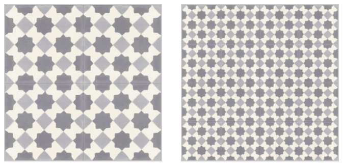 Carreaux de ciment Cuadrado Contemporain - L'Atelier By AC