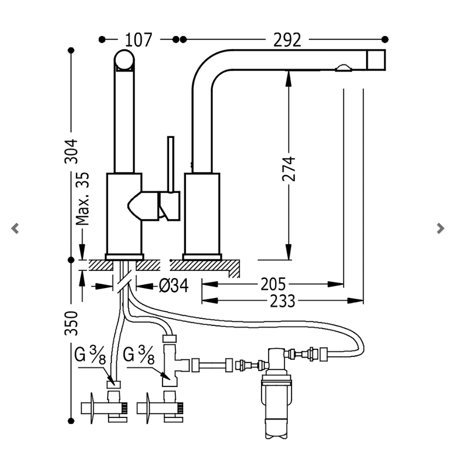Mitigeur évier sans Chlore - L'Atelier By AC
