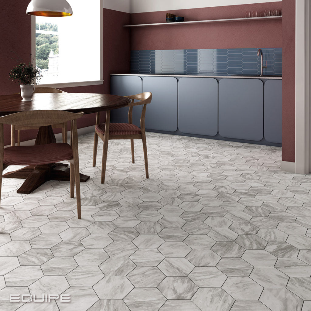 Carrelage hexagonal 17,5x20 HEXAGON BARDIGLIO LIGHT - 0.71m²/boîte