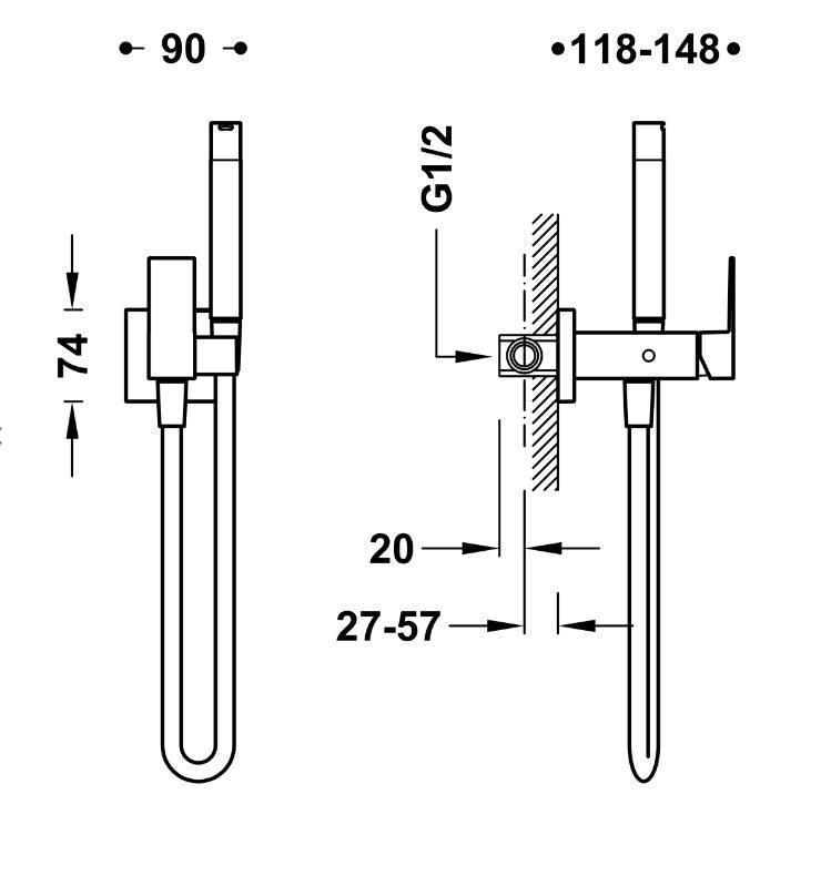 Mitigeur Encastrable Pour Bidet/wc, 00612301-chrome