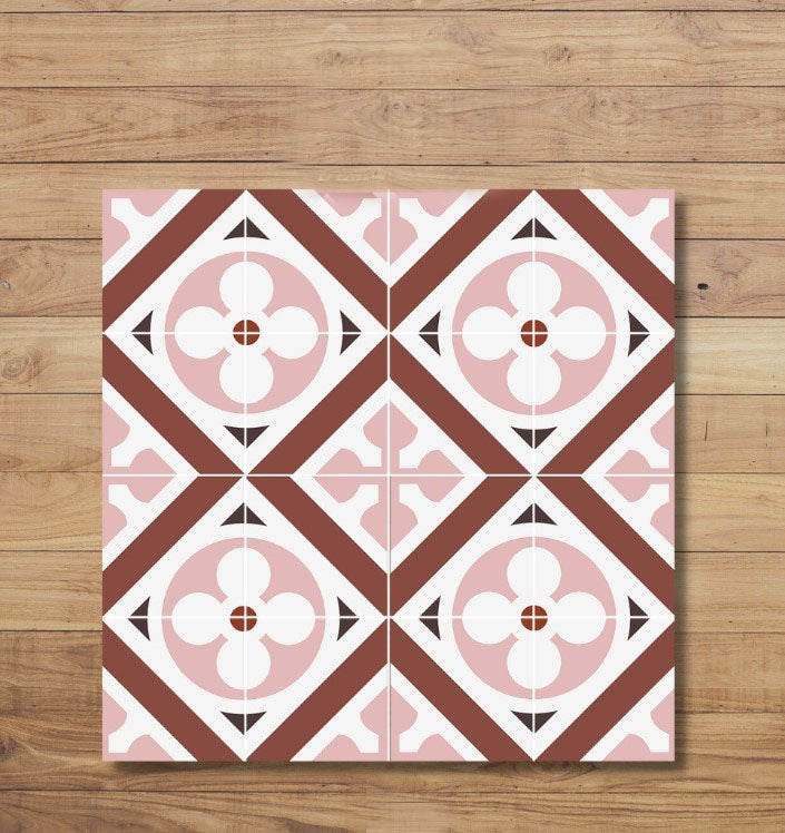 Carreau de ciment traditionnel Mod 764, 20x20 cm