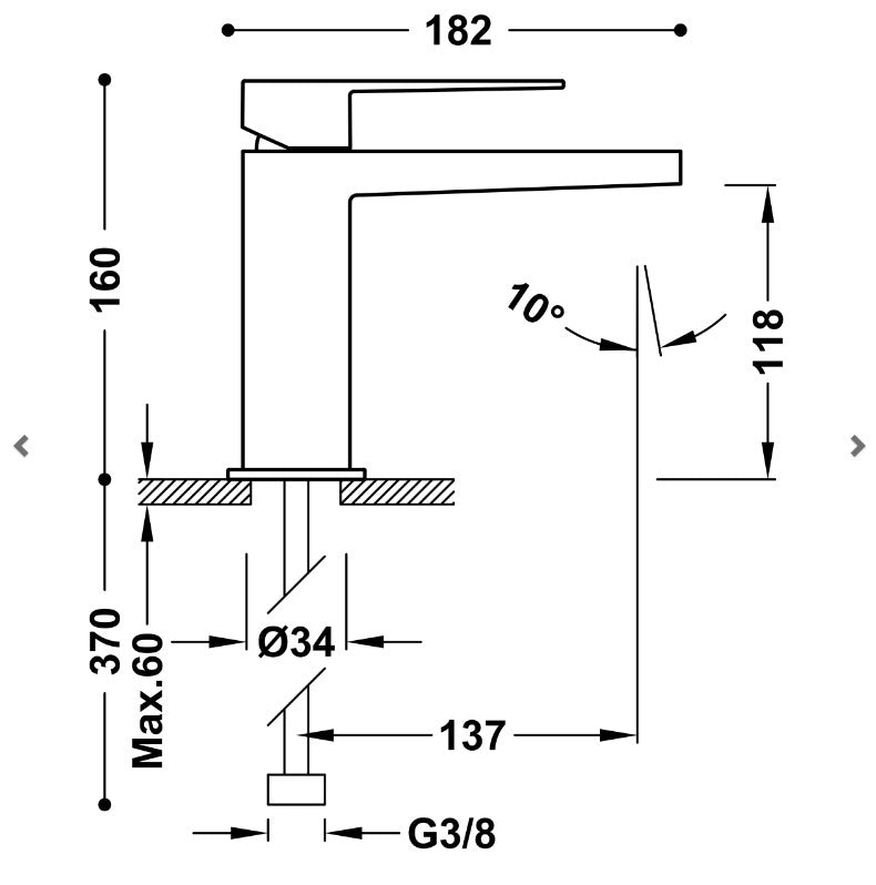 Mitigeur pour lavabo, 20210301-CHROME