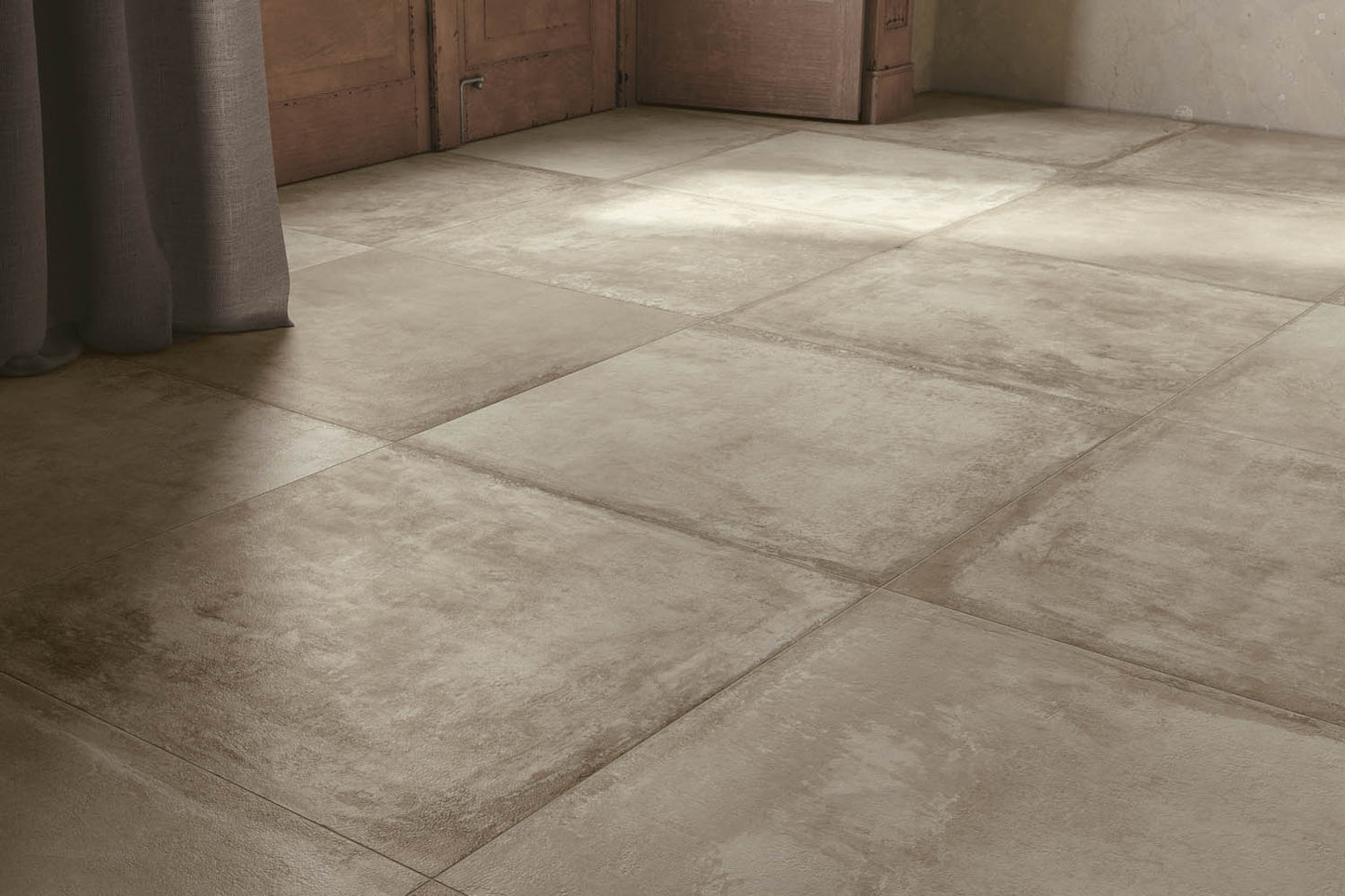 Carrelage grès cérame effet béton Château Sable