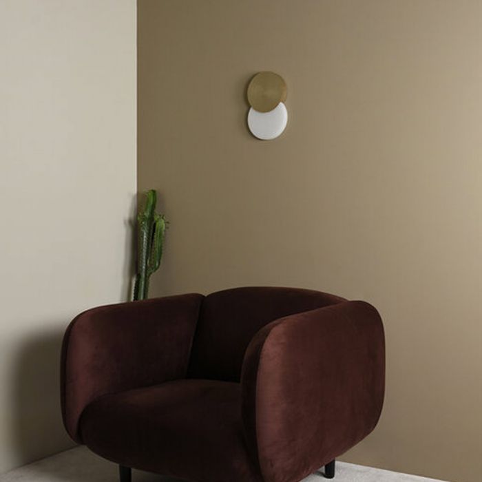 Applique Duo LED ENO Studio en acrylique, acier noir