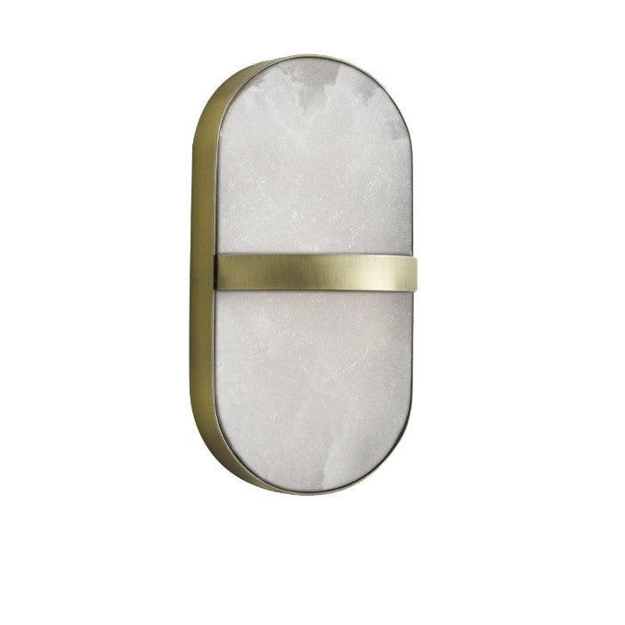 Applique TORIN ENO Studio en marbre blanc et laiton