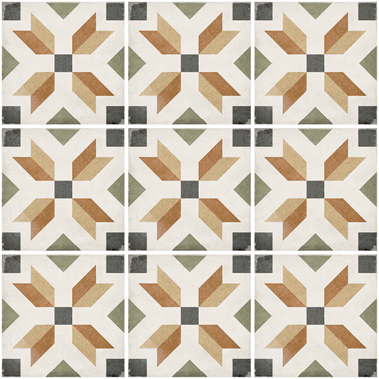 Carrelage style ciment 20x20 cm ART NOUVEAU EMPIRE COLOUR - L'Atelier By AC