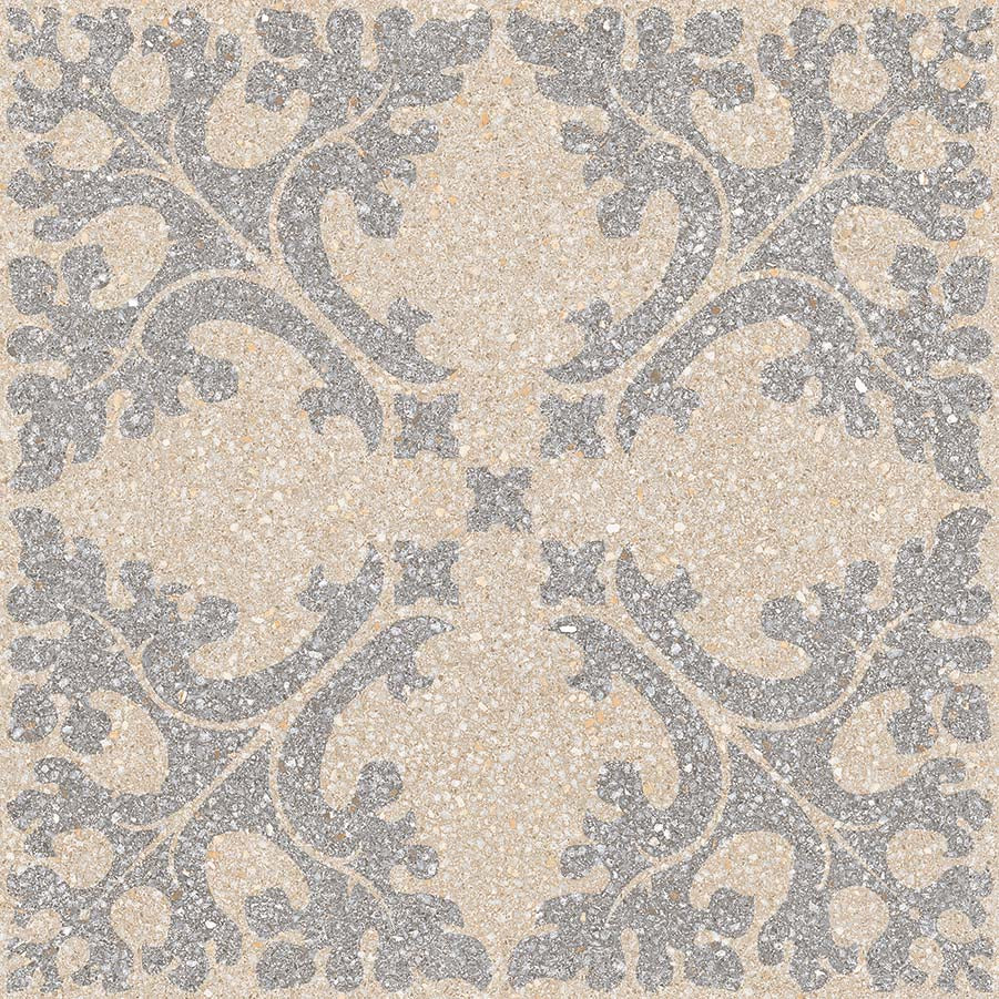 Carrelage Grès Cérame émaillé Imitation Terrazzo Molise-R Crème 29,3x29,3 cm