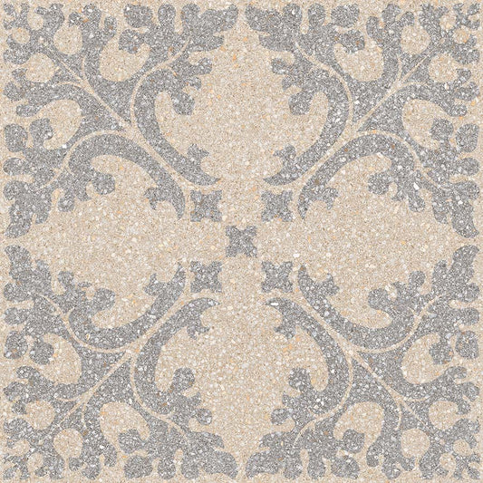 Carrelage Grès Cérame émaillé Imitation Terrazzo Molise-R Crème 29,3x29,3 cm