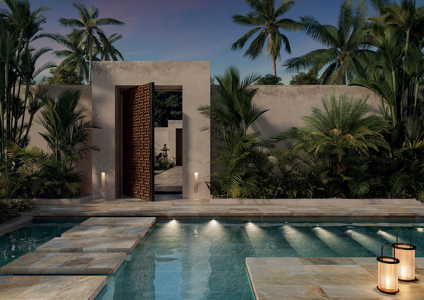 Mosaïque grès cérame aspect pierre naturelle ZEPHYR GREY