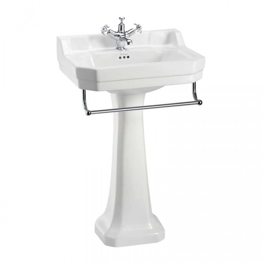 Vasque rectangulaire sur colonne Edouardien BURLINGTON 56 cm