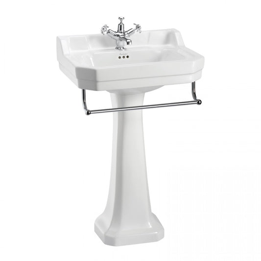 Vasque rectangulaire sur colonne Edouardien BURLINGTON 56 cm