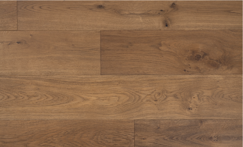 Revêtement sol bois, chêne naturel, verni, larg. 19.00 cm