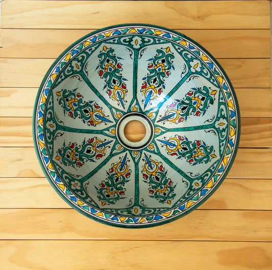 Vasque à poser en céramique 42.4x14 cm,