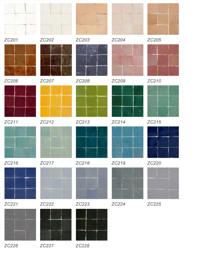 Zellige artisanal écaille CHAKAR - L'Atelier By AC