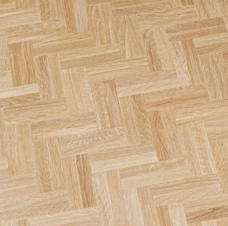 Parquet massif chêne premier 08/120mm double bâton rompu polyane