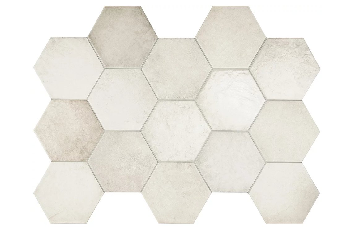 Carrelage grès cérame effet tomette 17.5x20 - HERITAGE, 0.71m²/boîte