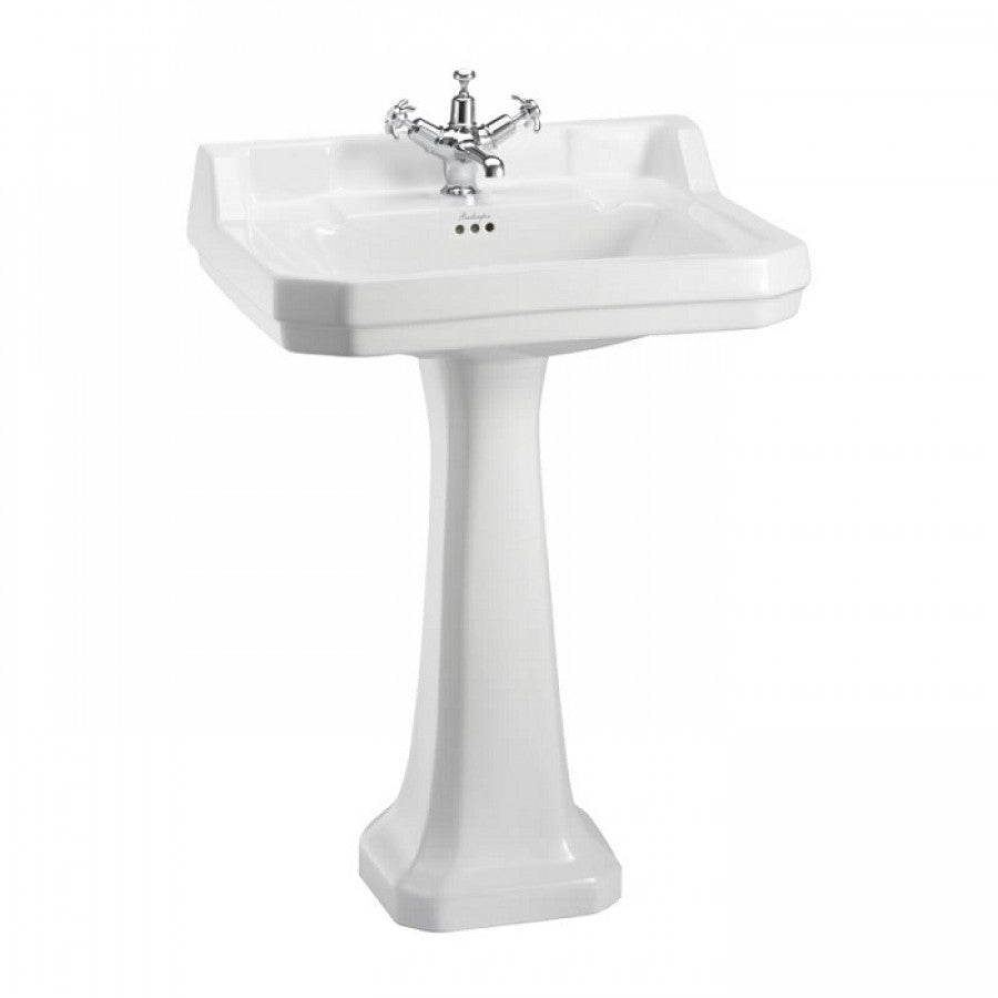 Vasque rectangulaire sur colonne Edouardien BURLINGTON 56 cm
