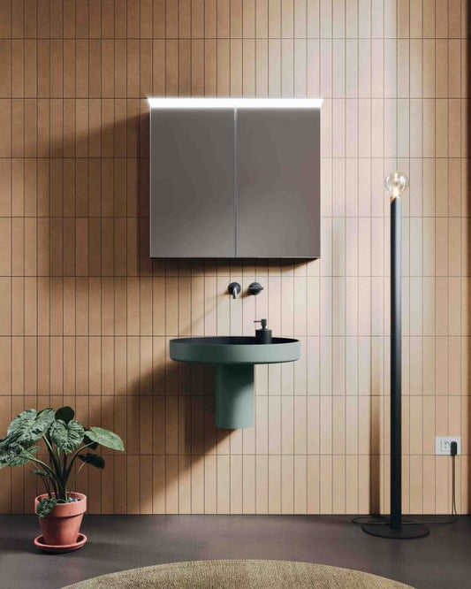 Meuble salle de bain demi-colonne NUCCI 18 verde comodoro  L. 59,0 - P. 59,0