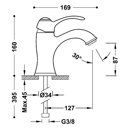 TRES CLASIC Mitigeur pour lavabo-24210301