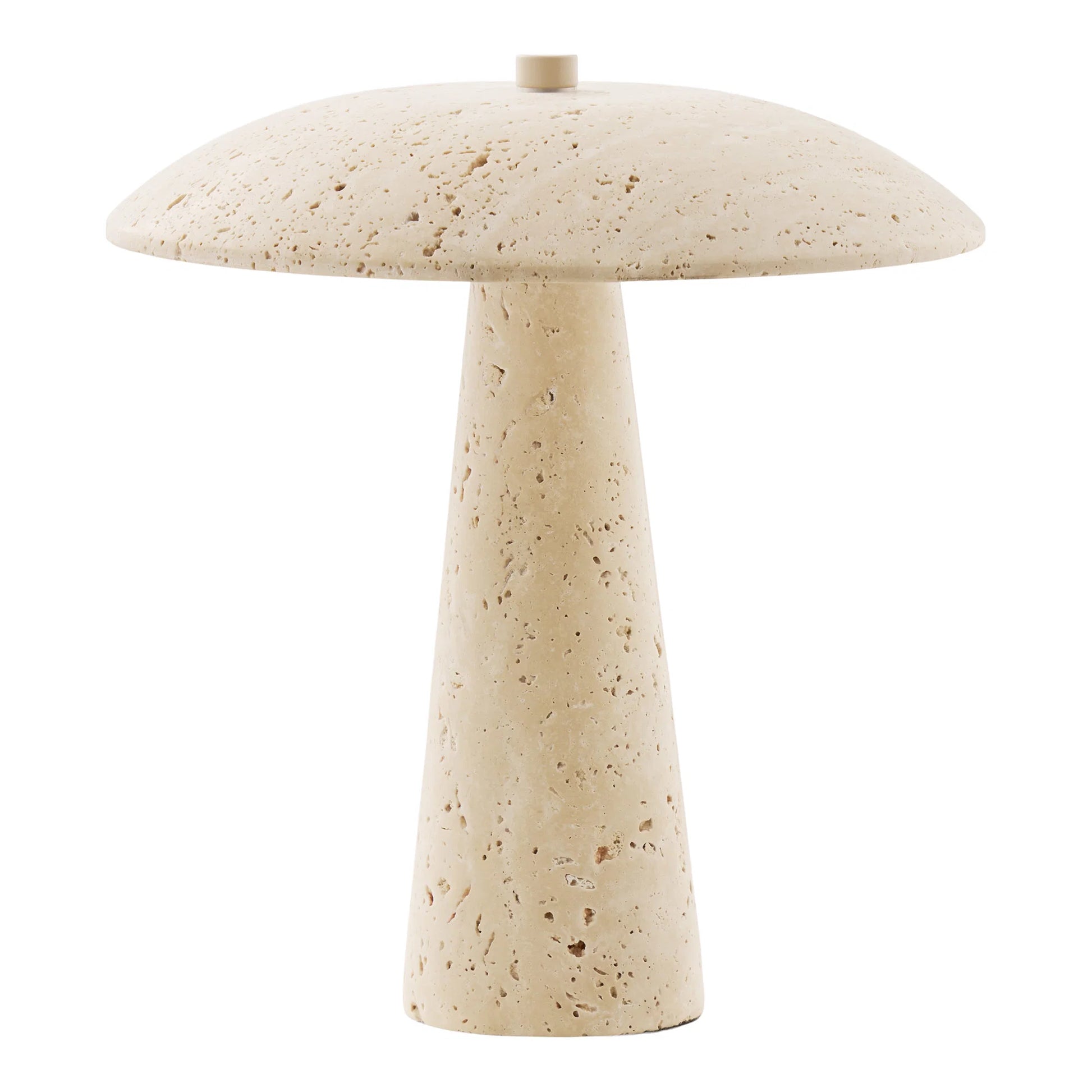 Lampe de table Consett en travertin dans une chambre contemporaine