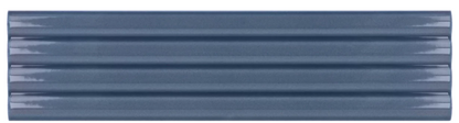 Faïence murale Kit-kat relief Costa Nova 5x20 cm Banyan bleu